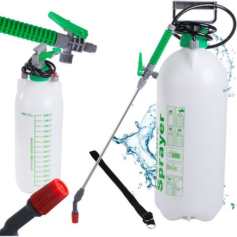 Spruzzatore a pressione da 8 litri con tracolla per il giardino (1/5)