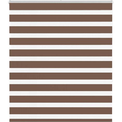 Doppelrollo Braun 135x150 cm Stoffbreite 130,9 cm Polyester