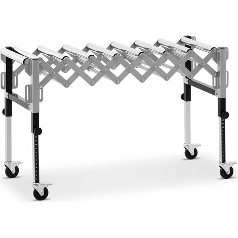 Convoyeur à rouleaux - 130 kg - 147 cm - 9 rouleaux - réglable en hauteur - pliable (1/5)