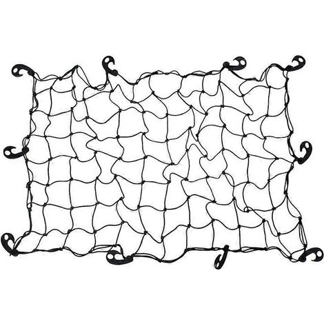 Filet de toit pour voiture (1 pièce) avec crochets, panier de toit et organisateur de chargement arrière pour benne de camion.-Black (1/3)