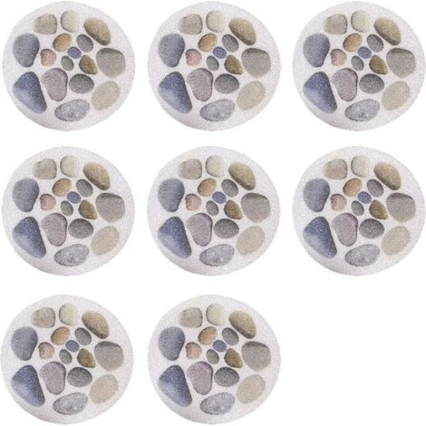 Autocollants Antidérapants pour Baignoire 8 Pièces Autocollants Ronds Baignoire Antidérapants Stickers Autocollants Baignoire Grands Autocollants Antidérapants Baignoire Douche Autocollan (1/5)