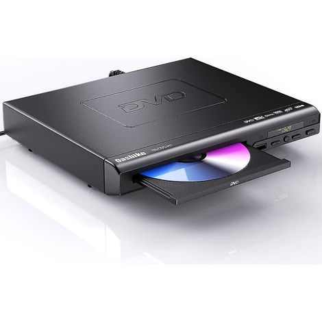 CREA Dvd Player For Tv, Hd Dvd Player With Hdmi & Av Cable For Projector, 1080p Full Hd Cd Player, Disc Player For Video & Media Cd - All Region Free - Pal (1/2)