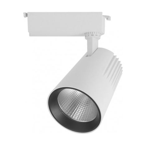 Spot sur rail 20w 6000k telma white 1800lm 36º réglable 330º regx15,5x8,2 cm
