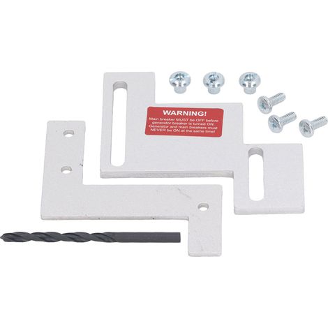 Kit de verrouillage de générateur avec espacement de 1‑1/4 à 1‑1/2 pour panneaux Cutler Hammer Challenger 150A 200A (1/5)