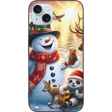 Questa custodia per telefono a tema natalizio è progettata per iPhone 15, realizzata in PC + TPU, con un design antiurto, supporta la doppia fotocamera ed è compatibile anche con iPhone 15 Plus. (1/2)