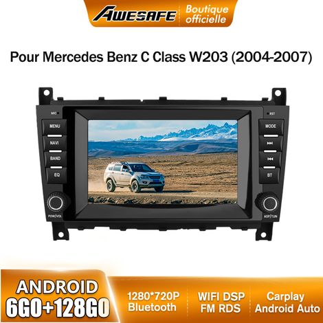 AWESAFE 4G Autoradio Android 13 pour Mercedes-Benz CLC W203 (2008-2010) CLK W209 (2005-2011) 6Go+128Go 8'' Écran Android Auto (1/5)