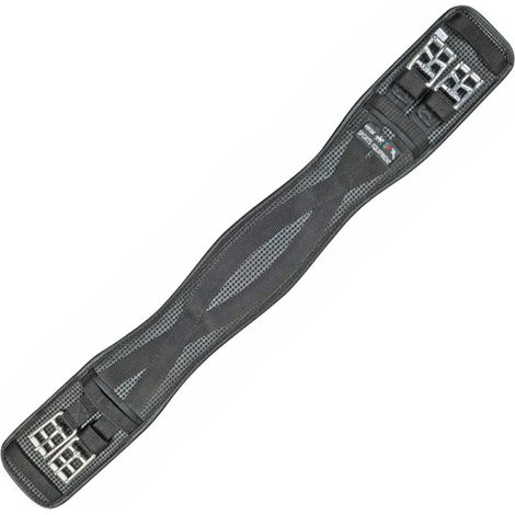 Sottopancia antifiaccatura da dressage in gel PVC modello Snap: 75, Nero 9100
