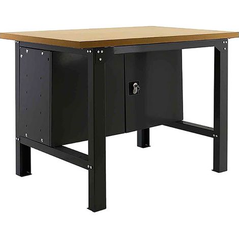 Banco de trabajo SIMONWORK (86,5x180x75cm) ANTRACITA Y MDF (1/3)