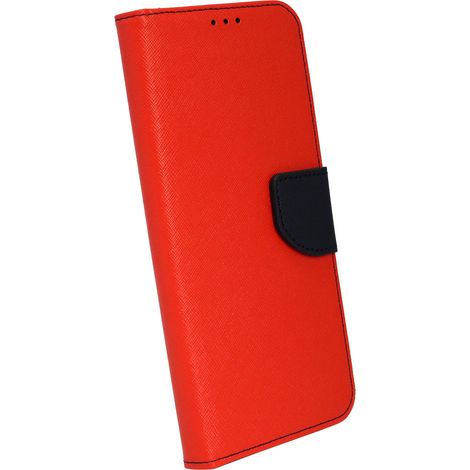 cofi1453® Buch Tasche "Fancy" kompatibel mit XIAOMI REDMI NOTE 9T 5G Handy Hülle Etui Brieftasche Schutzhülle mit Standfunktion, Kartenfach Rot (1/5)