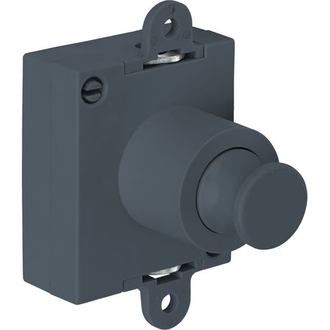 JUNIE Push-Lock Drehstangenschloss beidseitig, Kunststoff anthrazitgrau (1/4)