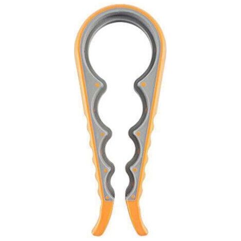 Ouvre-boîte en silicone multi-usages pour bocaux et couvercles, idéal pour les personnes souffrant d'arthrite, prise en main facile, orange. (1/5)
