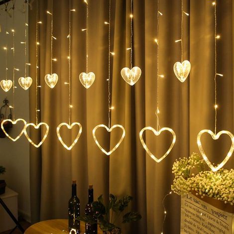 Rideau Lumineux LED - 200 Lumières - 8 Modes Éclairage - Télécommande - Alimentation Secteur USB Piles - Décoration Intérieure Mariage Anniversaire - 1 Pièce (1/5)