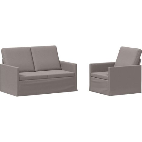 Juego de Sofá 2 pcs Topo Tela vidaXL (1/5)