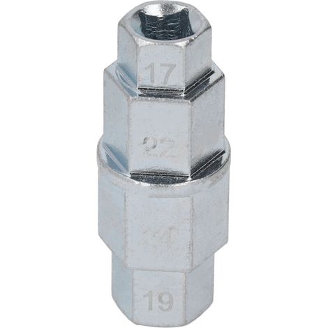 Akozon Kit d'outils pour Axe Hexagonal pour le Retrait de l'Axe de Roue Avant de Moto – Jeu de Clés Polyvalentes avec 4 Tailles Métriques (SILVER) (1/5)