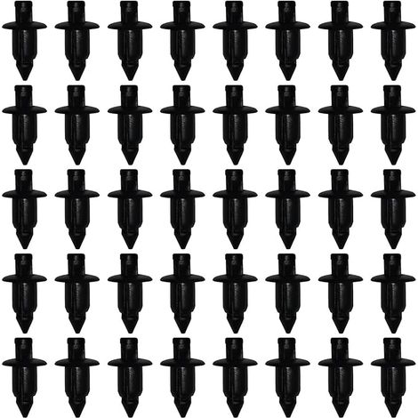Rivet Plastique, Clips de Fixation pour Voiture, Retenue Carrosserie, Clip de Carénage en Trou de 6mm (1/5)