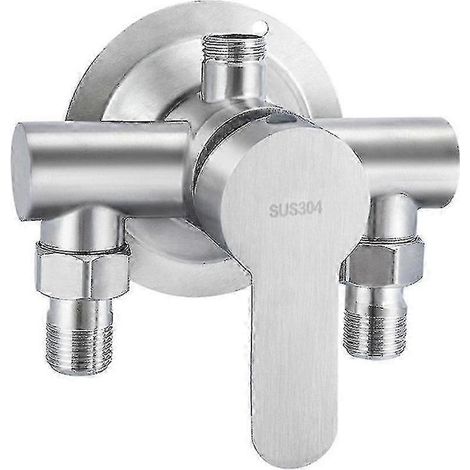 Robinet de douche monobloc en acier inoxydable 304 avec mitigeur thermostatique pour chauffe-eau-AquaForge (1/2)