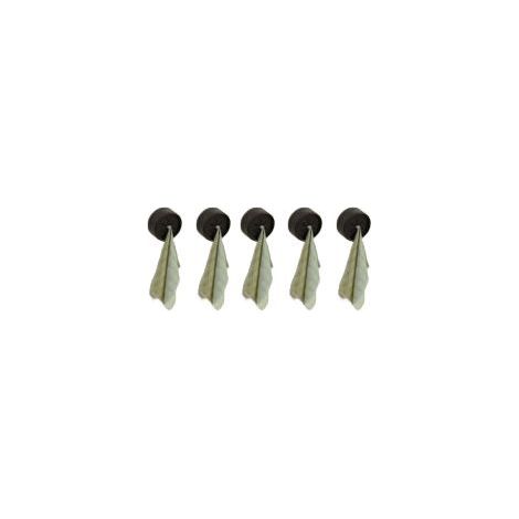 TAISHENGDA Lot de 5 Crochets Porte-Serviettes en Silicone – Sans Perçage, Ouverture en Croix, Noir (1/5)