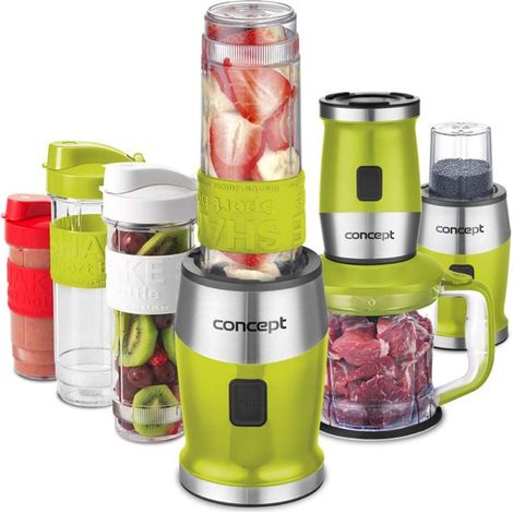 Concept - Frullatore Fresh&Nutri, con accessori, verde sm3393