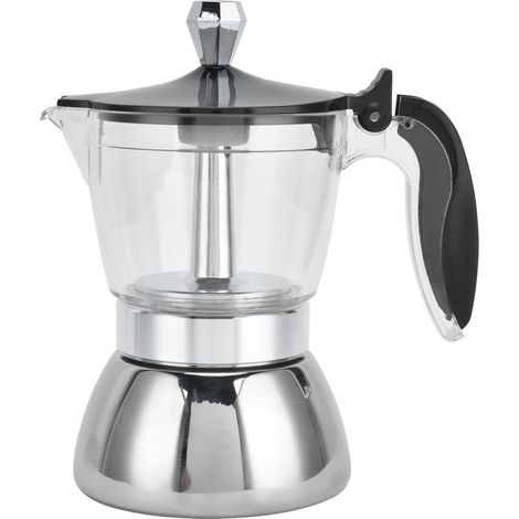 Moka Cafetière Italienne 4 Tasses Inox Équipement Cuisine (1/5)