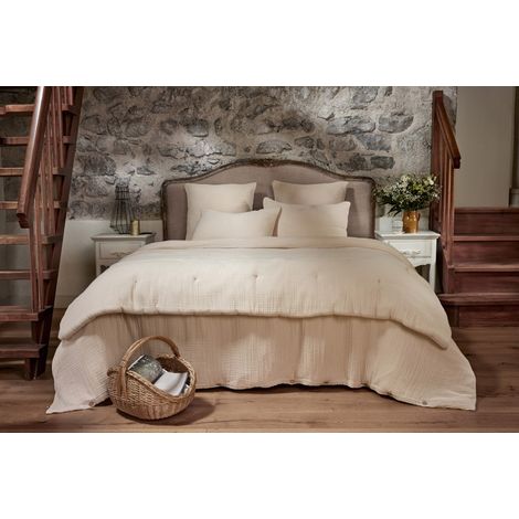 Housse de couette "Ina" toutes dimensions "Quadruple Gaze de Coton" l'Effet Papillon - Ina Pampa - Housse de couette 240 x 220 cm