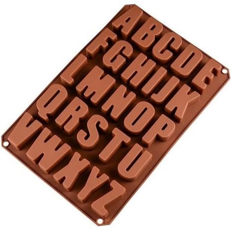 1 Moule Alphabet Silicone, Lettres Majuscules et Chiffres, pour Béton, Ciment, Résine, Décoration Maison