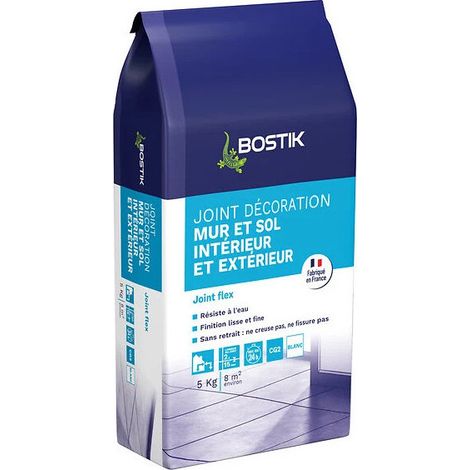 JOINT DE CARRELAGE FLEX BLANC SAC PAPIER 5 KG - BOSTIK