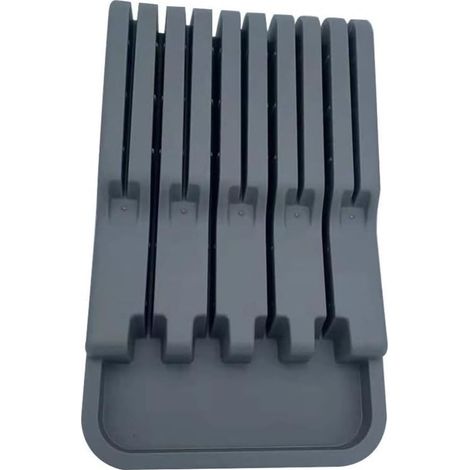 Bloc à couteaux pour tiroir, rangement sécurisé pour couteaux de cuisine, organiseur de tiroir pour ustensiles (1/5)