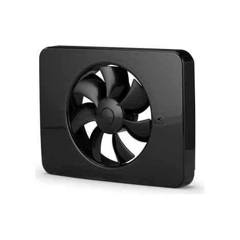 Ventilateur extracteur Intellivent noir – Aérateur silencieux pour salle de bain et WC