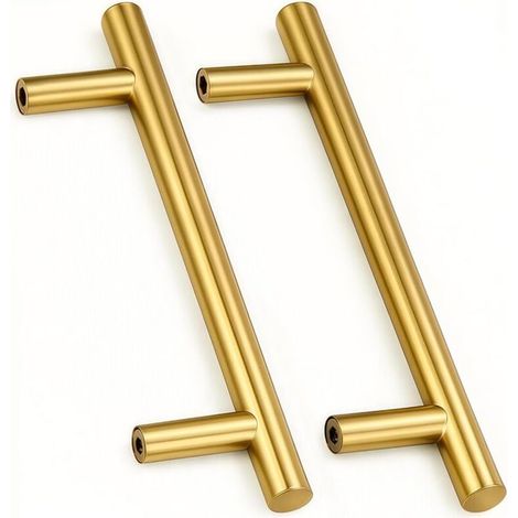 gold stainless steel door handles, 160 mm center hole, drawer/cupboard (1/5)