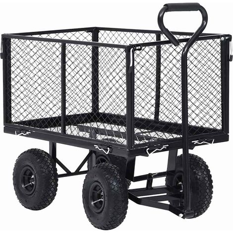 Maison Exclusive - Gartenwagen Schwarz 350 kg (1/5)