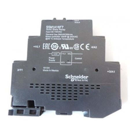 Relais statique modulaire 6A 280V AC 120V AC Zelio Relay SCHNEIDER ELECTRIC SSM1A16F7 (1/2)