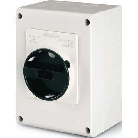 Scame dispositivo di comando generale ip65 32a 4 poli interuttore rotativo 590.ge3214