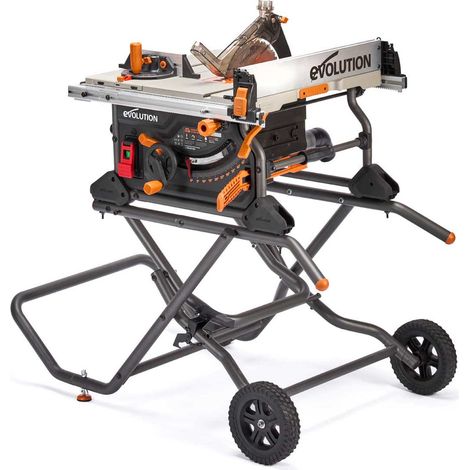 Evolution R255TBL Portable Table Saw 230v 255mm With TCT Multi-material Blade & Wheeled Stand (1/4)