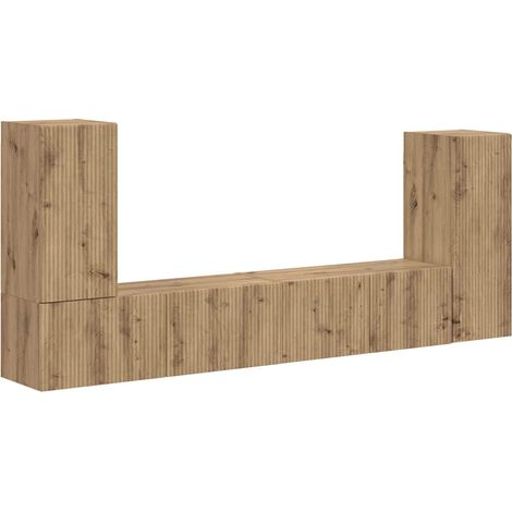 TV Cabinet Set 4 pcs Artisan Oak Engineered Wood vidaXL (1/5)