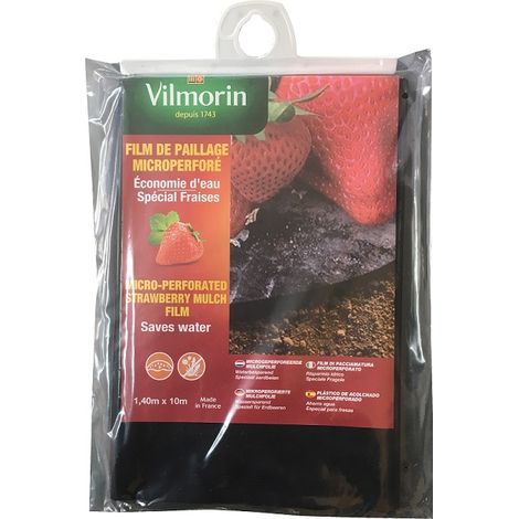 Malla Acolchada de Plástico Microperforado para Cultivos 1,40 m x