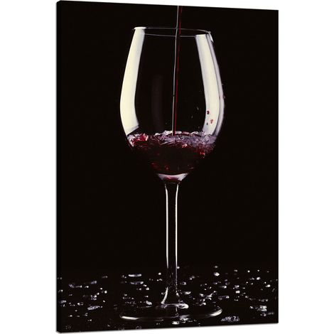 Stampa su tela Cucina Bicchiere di vino 80x120 cm