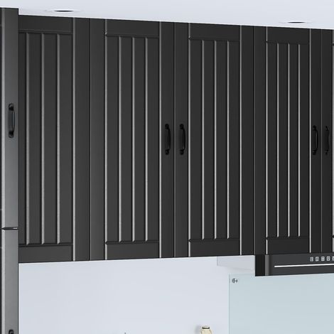 Küchenschrank Lucca Schwarz 80 x 31 x 100 cm Holzwerkstoff