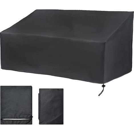 Housse pour banc de jardin 3 places, housse pour banc de terrasse extérieure, anti-poussière, anti-UV, imperméable (1/5)