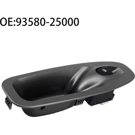 93580-25000 Interrupteur simple pour lève-vitre électrique dans les voitures, convient aux modèles Hyundai Accent 2000-2006, commande la montée et la descente d'une seule vitre de porte. (1/4)