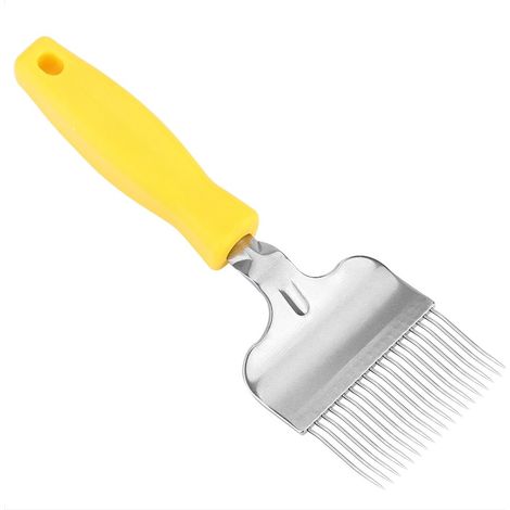 Abeille Fourche à Désoperculer en Acier Inoxydable pour Cadre de Ruche Apiculture Miel Peigne Débouchage Accessoires d'apiculture (1/5)