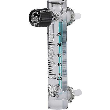 Débitmètre de gaz, débitmètre d'air Lzq-5 avec vanne de régulation pour tuyau de 8 mm, débit de 2,5 à 25 l/min, pression de 0,6 MPa (1/3)