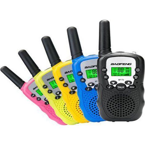 Walkie talkie baofeng bf t3 2 ricetrasmittenti colorate coppia radioline