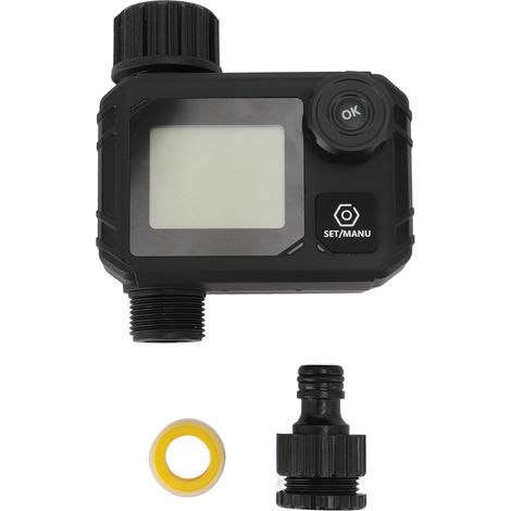 Programmateur d'arrosage digital filetage 3/4 pouces écran LCD programmable automatique résistant ABS pour jardin extérieur (1/5)