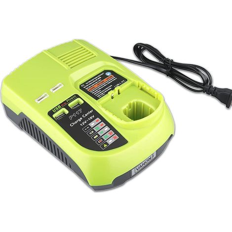 P117 Chargeur de batterie double port pour Ryobi 12V-18V One Plus Li-Ion NI-Cd NI-MH pour Ryobi BPL-1815 P102 P103 P104 P105 P106 P107 P108 P109 P122 (1/5)