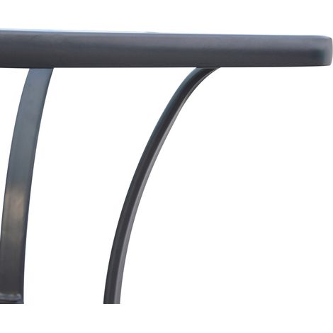Tisch Bistrotisch kompakt Metall Schwarz 68 cm HAVRYA (1/4)