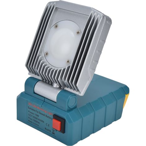 Lampe de chantier LED 10W sans fil, lanterne portable rechargeable à batterie, éclairage d'urgence pour camping et extérieur (1/5)