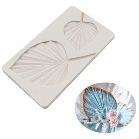 Moule à chocolat et gâteau en forme de feuille, empreinte 3D en silicone pour pâtisserie (1/5)