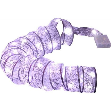Guirlande lumineuse de Noël flexible de 4 m pour décorer le sapin. (1/5)
