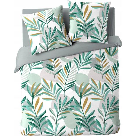 Louna set copripiumino 240x220 cm verde
