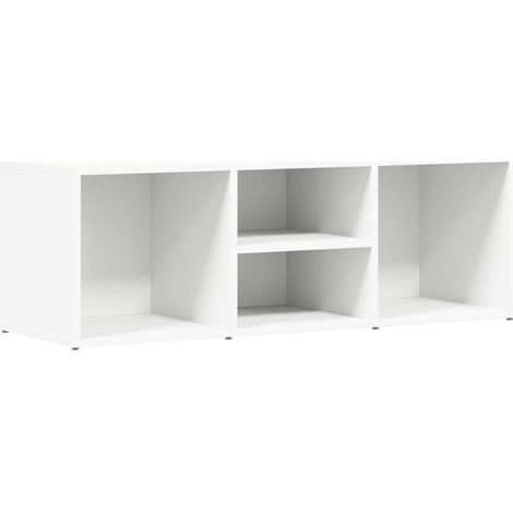Armoire à Chaussures, Meuble Étagère de Rangement, Blanc 105x35x35 cm Aggloméré OIB4922E (1/5)